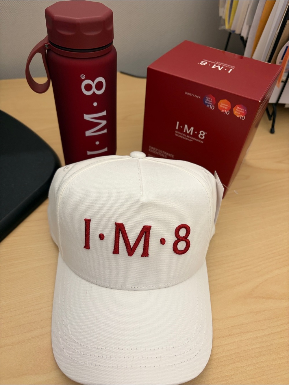New! IM8 Daily Ultimate Essentials + Signature Red Cup + Hat